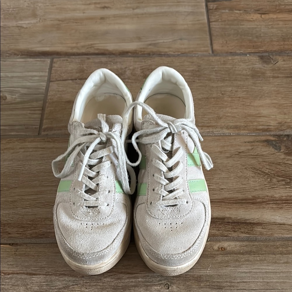 Gola Off-White and Light Green Casual Sneakers
